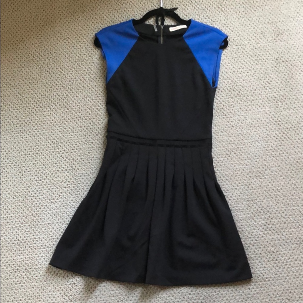 Rebecca Taylor ponte pleated dress, 0